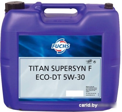 Моторное масло Fuchs Titan Supersyn F ECO-DT 5W-30 20л