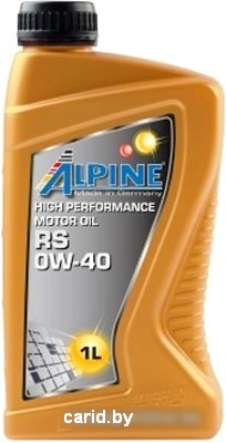 Моторное масло Alpine RS 0W-40 Vollsynth 1л