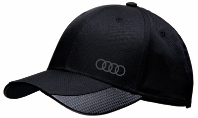 Бейсболка Audi Rings Unisex Baseball Сap, Carbon Black, артикул FKBCAIB