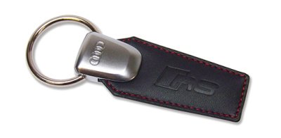 Брелок Audi RS model Leather key ring Black, артикул 3181200200