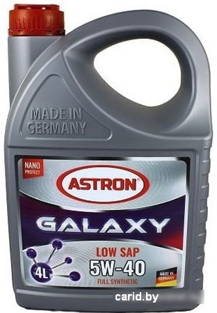 Моторное масло Astron Galaxy LOW SAP 5W-40 4л