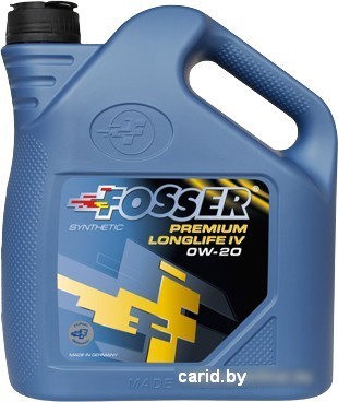 Моторное масло Fosser Premium Longlife IV 0W-20 4л