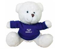 Плюшевый медведь Geely Plush Toy Bear, White/Blue, артикул FKTDGL