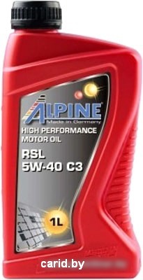 Моторное масло Alpine RSL 5W-40 С3 1л