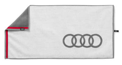 Банное полотенце Audi Bath Towel, White/Grey, артикул 3131803000