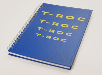 Блокнот Volkswagen T-ROC Notepad A5, Blue, артикул 2GA087217