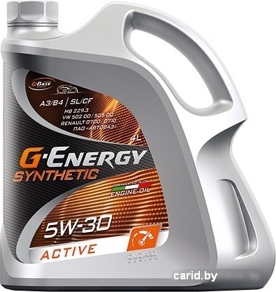 Моторное масло G-Energy Synthetic Active 5W-30 4л