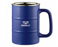 Металлическая кружка Geely Cup, Barrel Style, Blue, артикул FKCP396GL