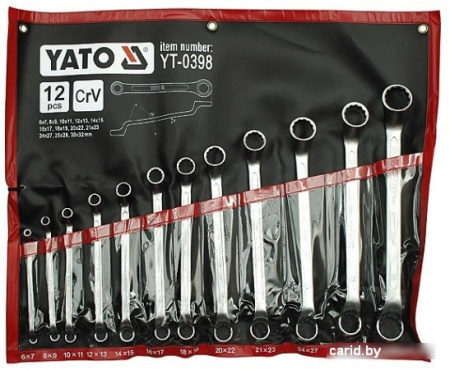 Набор ключей Yato YT-0398 12 предметов