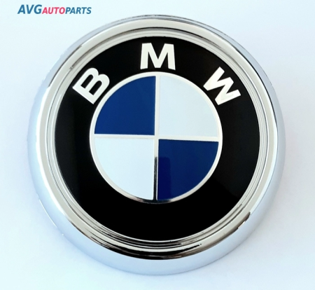 Эмблема BMW 2 крепления черной-синий AVG 322502