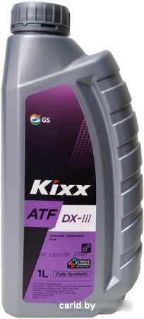 Трансмиссионное масло Kixx ATF DX-III 1л
