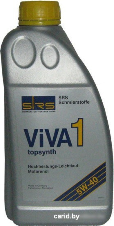 Моторное масло SRS Viva 1 topsynth 5W-40 1л