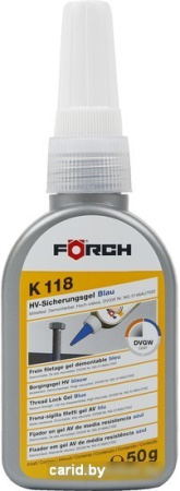 Клеи и герметики для автомобилей FORCH Герметик резьбовой средней фиксации К118 50г 64204153
