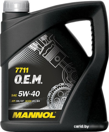 Моторное масло Mannol O.E.M. for Daewoo 5W-40 4л