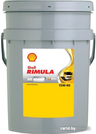 Моторное масло Shell Rimula R4 X 15W-40 20л