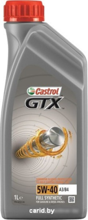 Моторное масло Castrol GTX 5W-40 A3/B4 1л