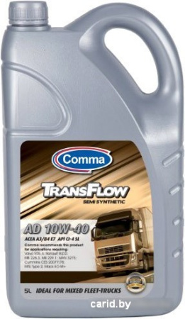 Моторное масло Comma TransFlow AD 10W-40 5л