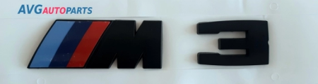 Эмблема (надпись) BMW "M3" черный AVG 322195
