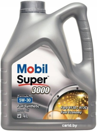 Моторное масло Mobil Super 3000 X1 Formula FE 5W-30 4л 151453