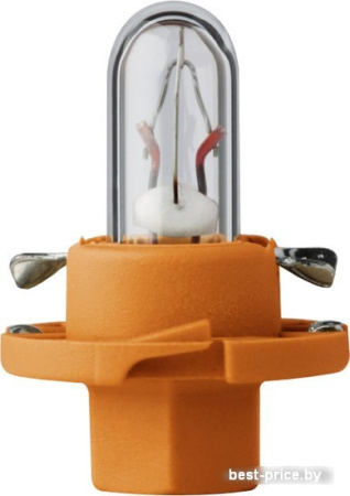 Галогенная лампа Flosser 12V 1,1W BX8,4d ORANGE Plastiksockel [449103]