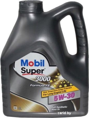 Моторное масло Mobil Super 3000 X1 Formula FE 5W-30 4л
