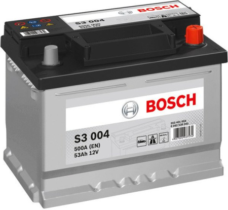 Автомобильный аккумулятор Bosch S3 004 (553401050) 53 А/ч