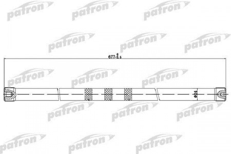 Торсион подвески PATRON PTB1006