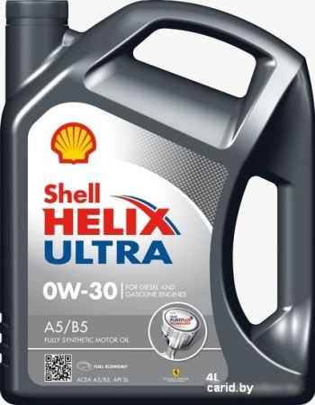 Моторное масло Shell Helix Ultra A5/B5 0W-30 4л