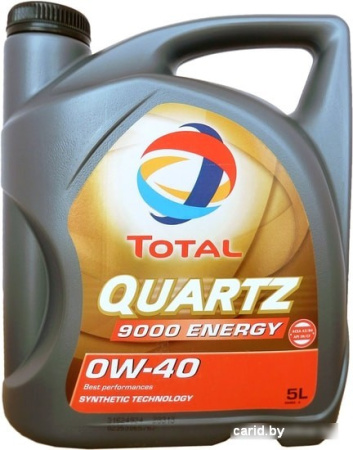 Моторное масло Total Quartz 9000 Energy 0W-40 5л