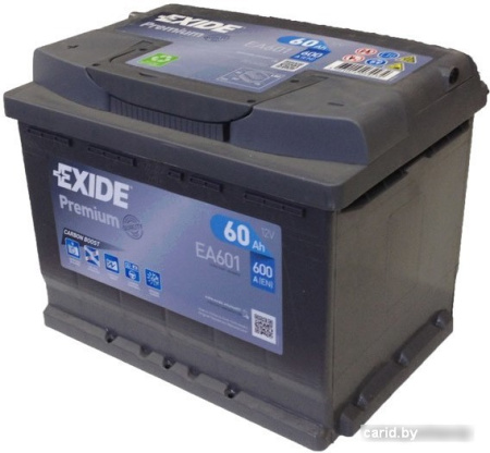 Автомобильный аккумулятор Exide Premium EA601 (60 А·ч)