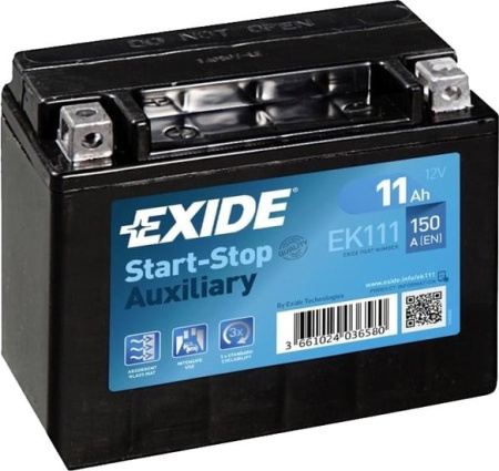 Мотоциклетный аккумулятор Exide EK111 (11 А·ч)