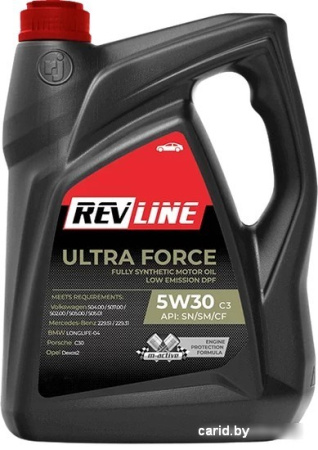 Моторное масло Revline Ultra Force C3 5W-40 5л