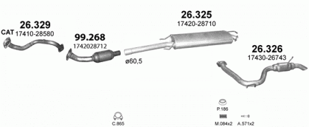 Глушитель Toyota RAV4 (2005-2014) 26326