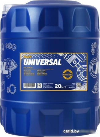 Моторное масло Mannol Universal 15W-40 API SG/CD 20л