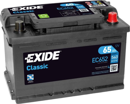 Автомобильный аккумулятор Exide Classic EC652 (65 А/ч)