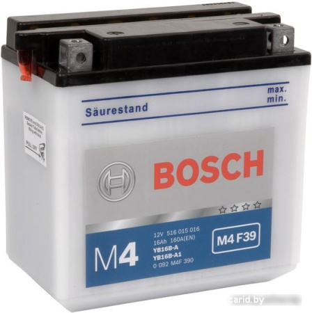 Мотоциклетный аккумулятор Bosch M4 YB16-B 519 012 019 (19 А·ч)