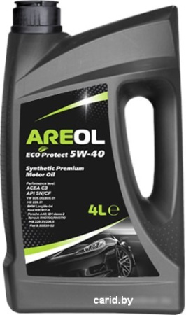 Моторное масло Areol Eco Protect 5W-40 4л
