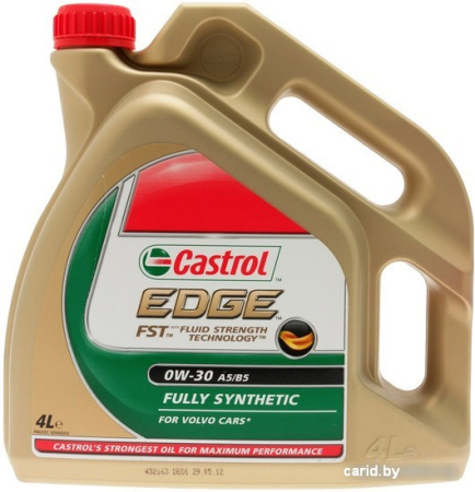 Моторное масло Castrol EDGE 0W-30 A5/B5 4л