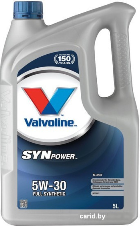 Моторное масло Valvoline SynPower XL-III 5W-30 5л