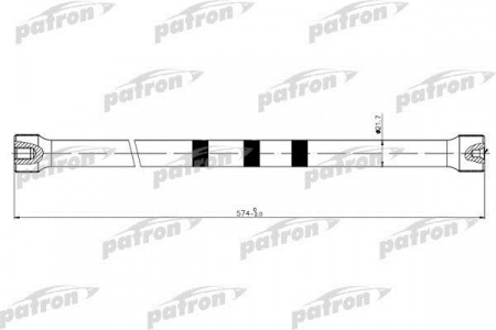 Торсион подвески PATRON PTB1010