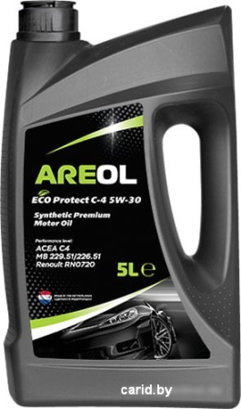Моторное масло Areol ECO Protect C-4 5W-30 5л