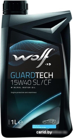 Моторное масло Wolf GuardTech 15W-40 SL/CF 1л