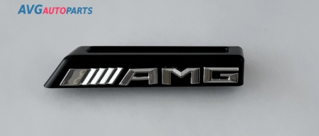 Эмблема (надпись)  Mercedes-Benz "AMG" в решетку радиатора AVG 322138