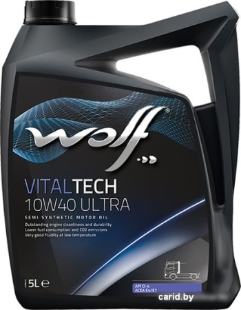 Моторное масло Wolf VitalTech Ultra 10W-40 5л