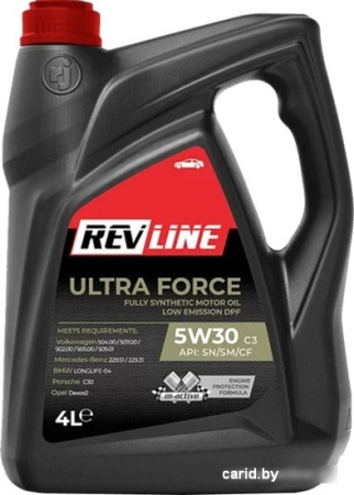 Моторное масло Revline Ultra Force C3 5W-30 4л