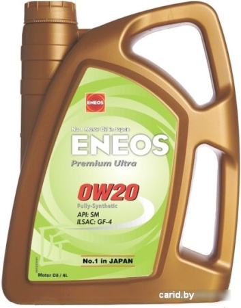 Моторное масло Eneos Premium Ultra 0W-20 4л