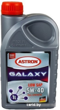 Моторное масло Astron Galaxy LOW SAP 5W-40 1л