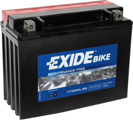 Мотоциклетный аккумулятор Exide YTX24HL-BS (21 А·ч)