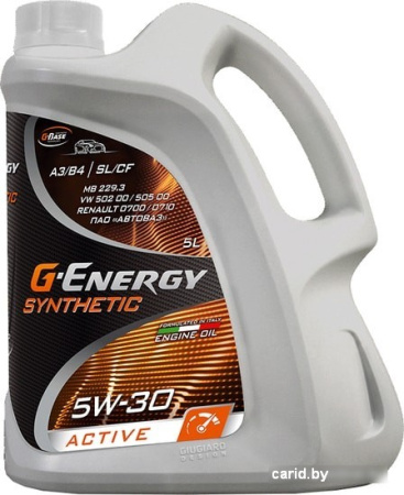 Моторное масло G-Energy Synthetic Active 5W-30 5л