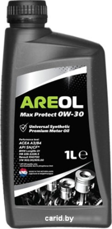 Моторное масло Areol Max Protect 0W-30 1л